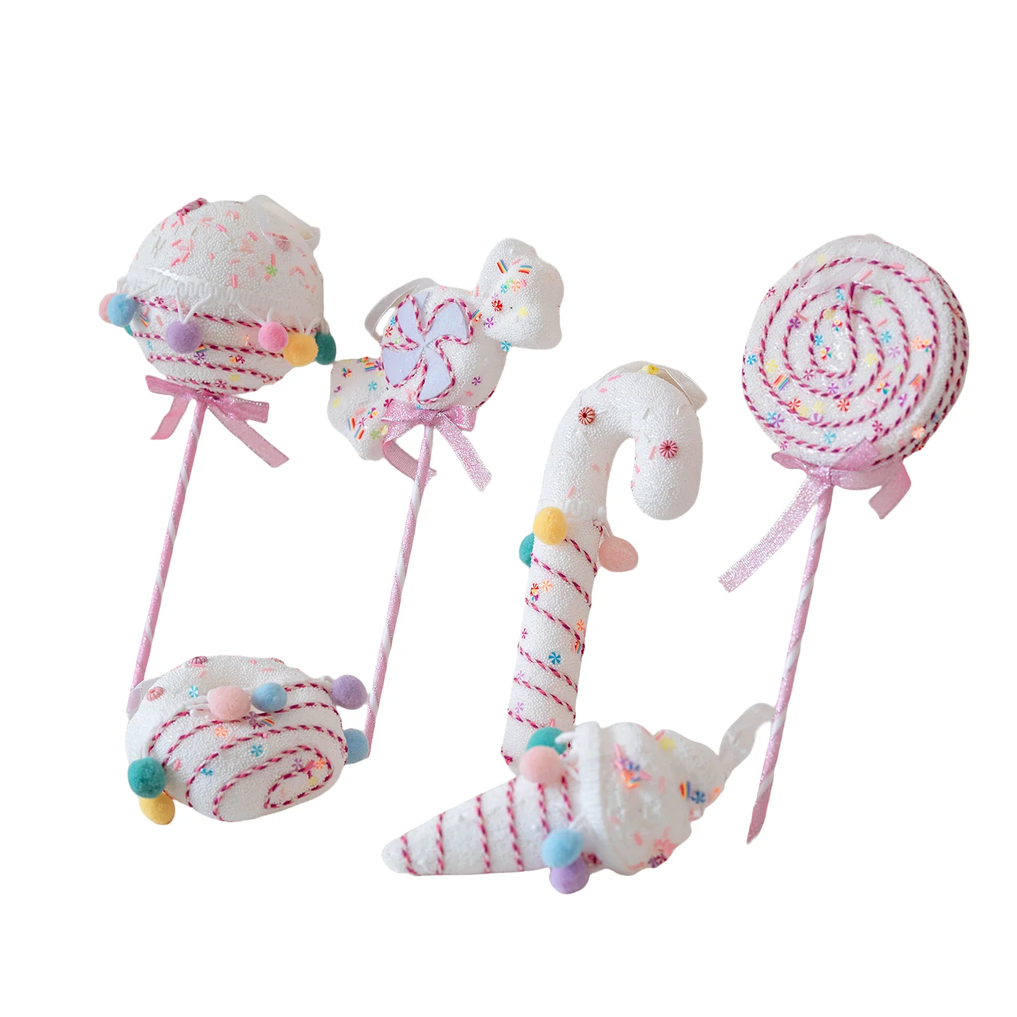 Drop Ornaments Plush Foam Candy Cane Christmas Pendant Lightweight Candy Lollipop Ornament For Christmas Tree Festive Table
Drop Ornaments Plush Foam Candy Cane Christmas Pendant Lightweight Candy Lollipop Ornament For Christmas Tree Festive Table