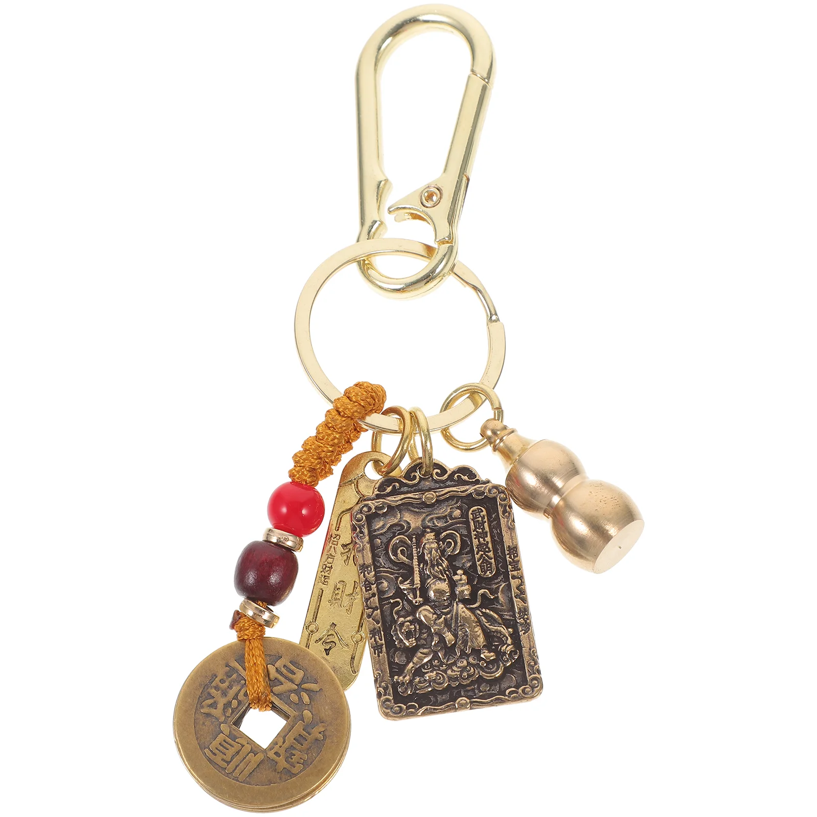 Chinese Style Brass Keychain God of Wealth Vintage Ornaments Plush Copper Sequin Chains for Women
Chinese Style Brass Keychain God of Wealth Vintage Ornaments Plush Copper Sequin Chains for Women