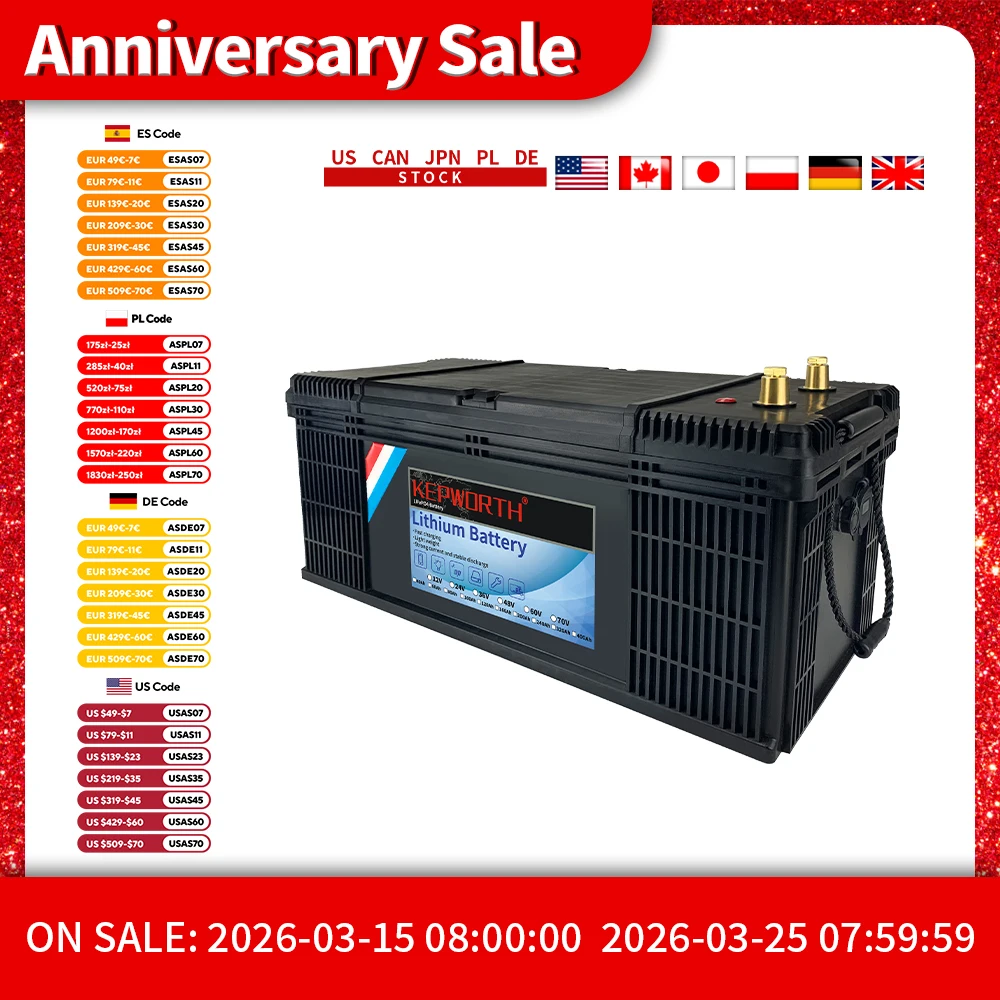 New 24V Lithium Iron Phosphate Battery 24V 100Ah Built-in BMS LFP LiFePO4 Battery For RV Wind Solar Energy Scooter Tricycle Boat
New 24V Lithium Iron Phosphate Battery 24V 100Ah Built-in BMS LFP LiFePO4 Battery For RV Wind Solar Energy Scooter Tricycle Boat