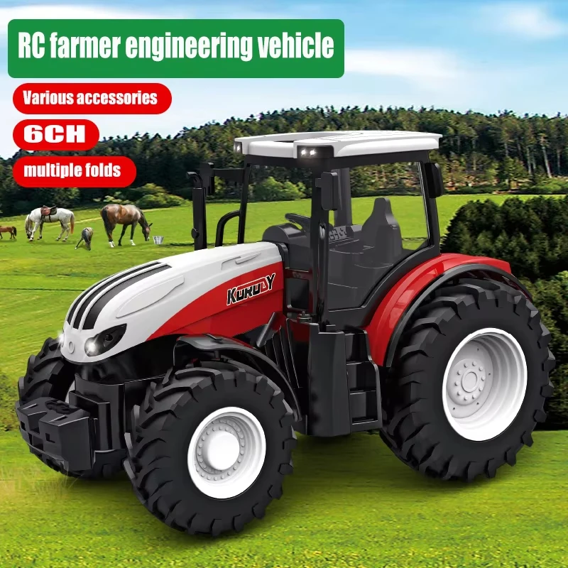 Rc Car 1:24 Alloy Remote-Controlled Tractor Toy With Headlights Simulation Electric Farm Truck Toy Set Child Outdoors Toys Gifts
Rc Car 1:24 Alloy Remote-Controlled Tractor Toy With Headlights Simulation Electric Farm Truck Toy Set Child Outdoors Toys Gifts