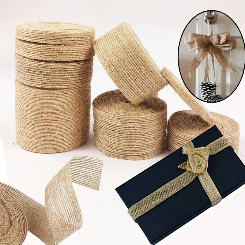 5m Natural Vintage Jute Burlap Ribbon For Gift Bow Craft DIY Weddings Strap Floristry Birthday Party Christmas Decor Jute Ribbon
5m Natural Vintage Jute Burlap Ribbon For Gift Bow Craft DIY Weddings Strap Floristry Birthday Party Christmas Decor Jute Ribbon
