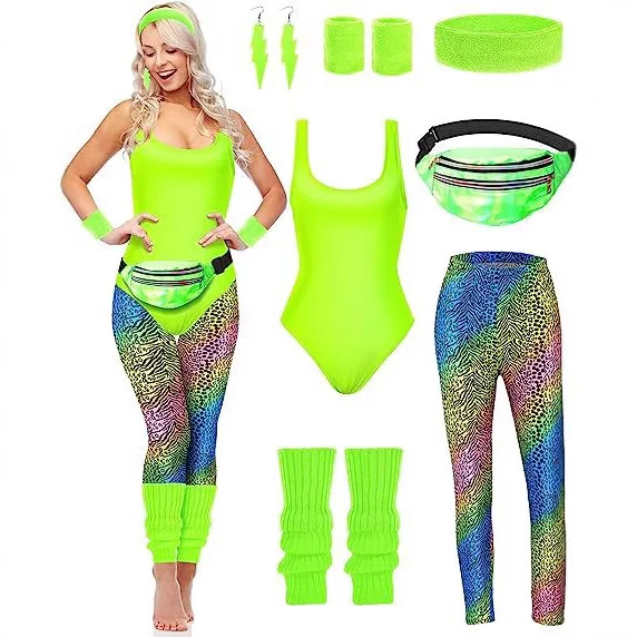 1980s Outdoor Fitness Yoga Set Tank Top Leggings 7-Piece Set Party Dance Performance Retro Costume
1980s Outdoor Fitness Yoga Set Tank Top Leggings 7-Piece Set Party Dance Performance Retro Costume
