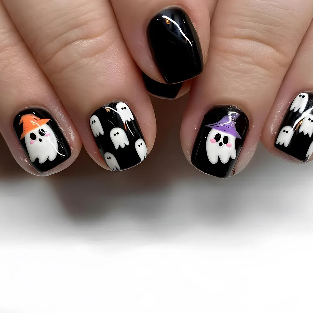 2026 New Simple Halloween Cute Ghost Nail Art Patch - Wearable Short Funny False Nail Stickers
2026 New Simple Halloween Cute Ghost Nail Art Patch - Wearable Short Funny False Nail Stickers