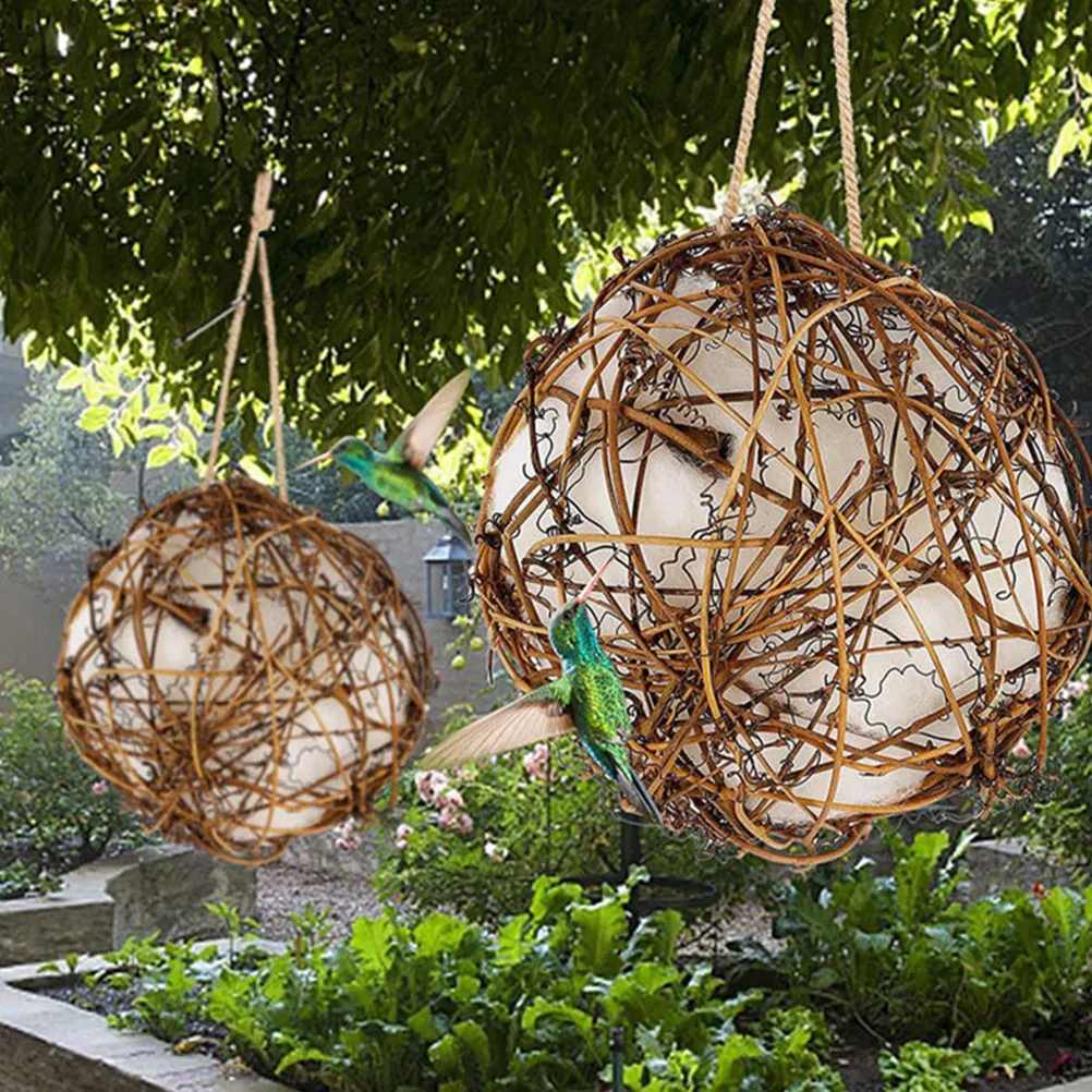 3Pcs Spherical Hummingbird Nesting Material Holder Natural Bird Nesting Supplies for Hummingbirds Wild Birds Outdoor Indoor Use
3Pcs Spherical Hummingbird Nesting Material Holder Natural Bird Nesting Supplies for Hummingbirds Wild Birds Outdoor Indoor Use