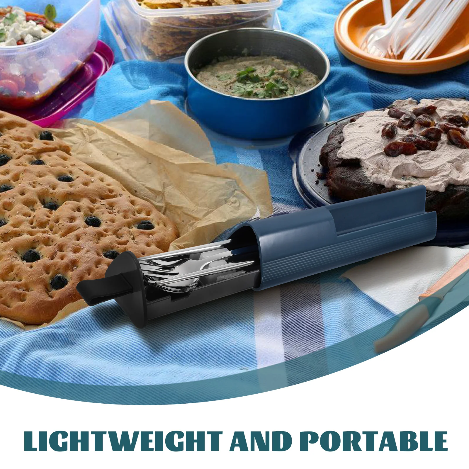 1 set 304 Stainless Steel Portable Cutlery Set 3 Pieces Blue Travel Utensils Fork Spoon Chopsticks Camping Outdoor Lightweight
1 set 304 Stainless Steel Portable Cutlery Set 3 Pieces Blue Travel Utensils Fork Spoon Chopsticks Camping Outdoor Lightweight