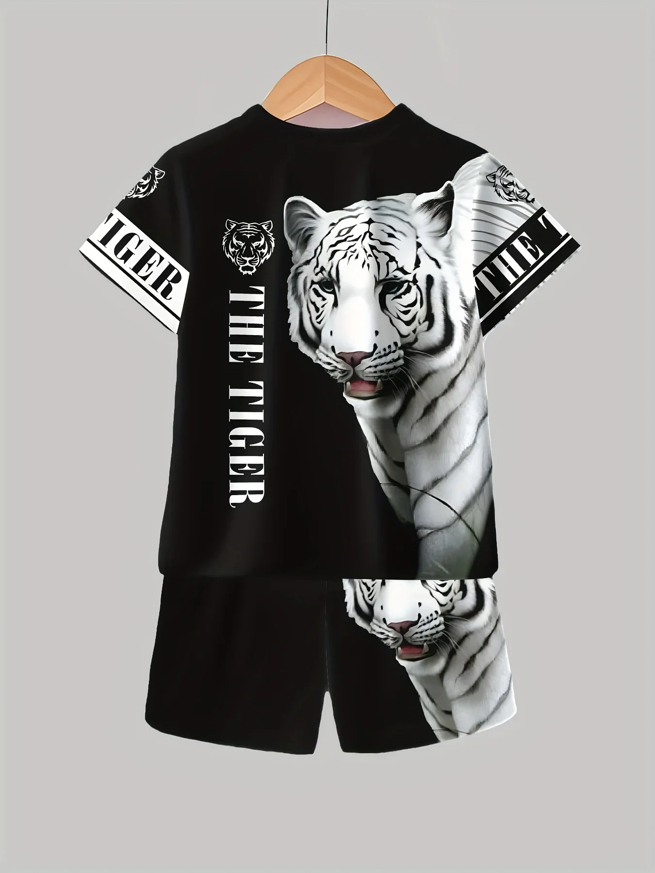 Animal Tiger 3D Print T-Shirts Shorts Sets Men's Tracksuits Fashion Oversized Short Sleeve T Shirt Pants Set Man Suits Clothing
Animal Tiger 3D Print T-Shirts Shorts Sets Men's Tracksuits Fashion Oversized Short Sleeve T Shirt Pants Set Man Suits Clothing