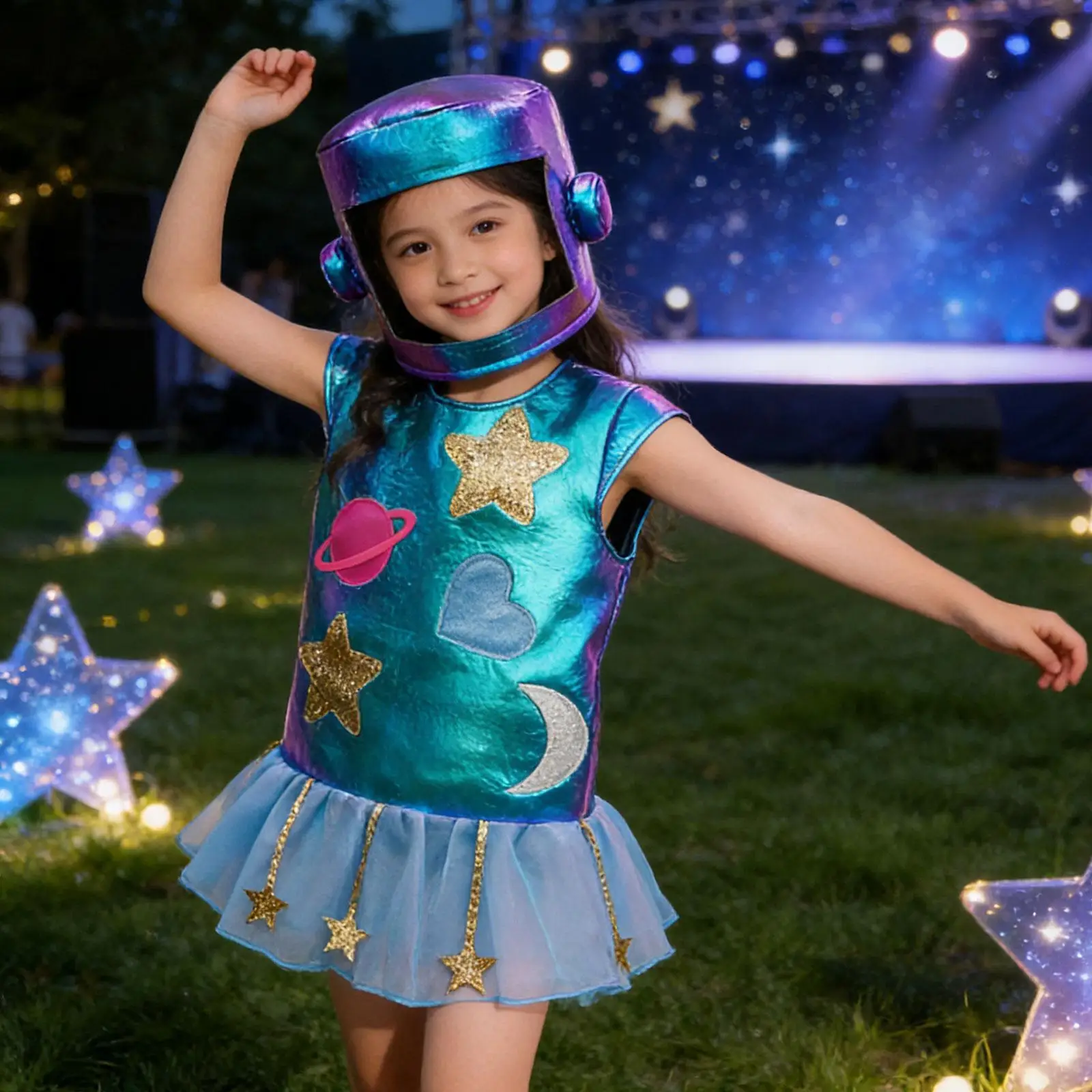 Astronaut Cosplay Costume Polyester Kids Role Play Outfit Carnival Stage Performance for Halloween Birthday Party
Astronaut Cosplay Costume Polyester Kids Role Play Outfit Carnival Stage Performance for Halloween Birthday Party