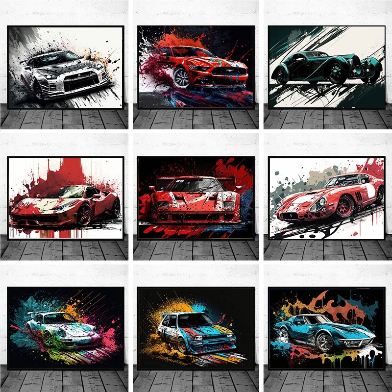 Abstract Watercolor Supercars Poster Cool Car Canvas Painting Prints Aesthetic Wall Art for Living Room Boys Home Decor Gift
Abstract Watercolor Supercars Poster Cool Car Canvas Painting Prints Aesthetic Wall Art for Living Room Boys Home Decor Gift