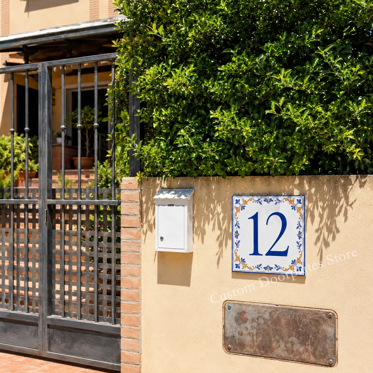 Personalised Acrylic House Number Plaque Spanish Tile Style Door Number Sign UV Printed Outdoor Address Plate for Home Gate Wall
Personalised Acrylic House Number Plaque Spanish Tile Style Door Number Sign UV Printed Outdoor Address Plate for Home Gate Wall