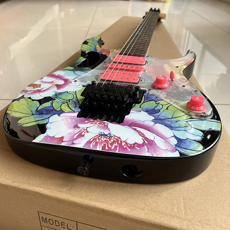 Classic double rocking electric guitar, professional rock guitar, vibrato system, fast shipping.
Classic double rocking electric guitar, professional rock guitar, vibrato system, fast shipping.