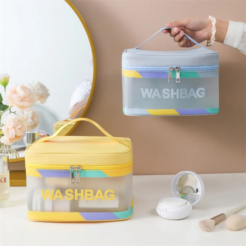 Square Clear Cosmetic Bag Large Capacity Portable Travel Female Toiletry Bags Waterproof Makeup Case Box Beauty Pouch for Women
Square Clear Cosmetic Bag Large Capacity Portable Travel Female Toiletry Bags Waterproof Makeup Case Box Beauty Pouch for Women