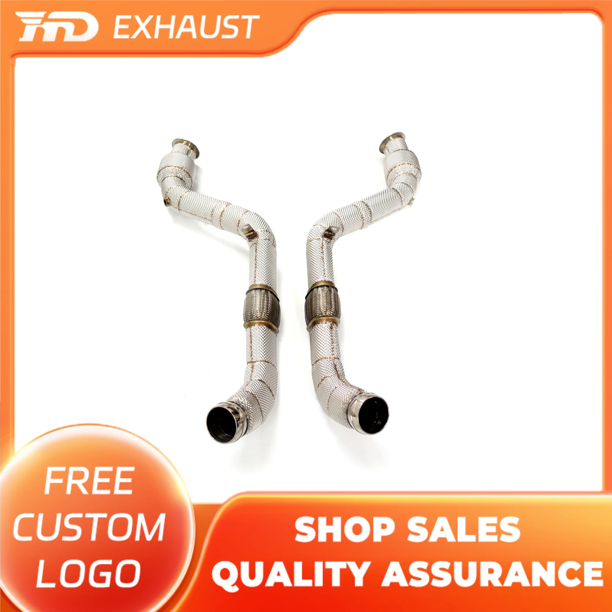 HMD Stainless Steel Exhaust System Performance downpipe for Bentley Continental GT W12 6.0T with Heat shield Middle Pipe
HMD Stainless Steel Exhaust System Performance downpipe for Bentley Continental GT W12 6.0T with Heat shield Middle Pipe