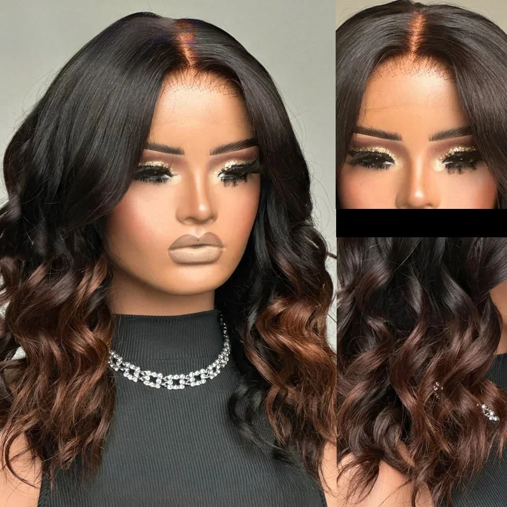100% Human Hair Ombre Brown 18inch Body Wave Hair Wig 150 Density 5x5 Lace Front with Baby Hair Pre-Plucked Soft Hair Wig
100% Human Hair Ombre Brown 18inch Body Wave Hair Wig 150 Density 5x5 Lace Front with Baby Hair Pre-Plucked Soft Hair Wig
