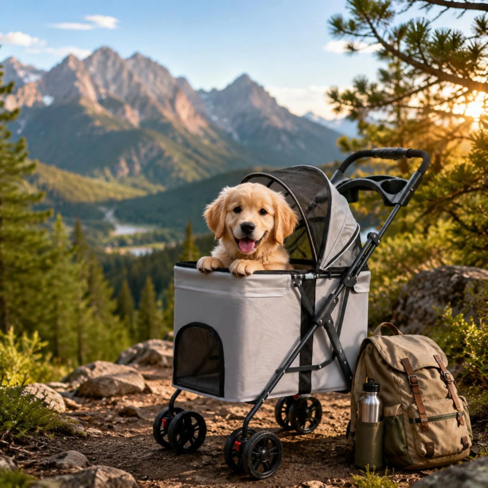 Foldable Pet Stroller Carrier Ventilated Pet Transport
Foldable Pet Stroller Carrier Ventilated Pet Transport