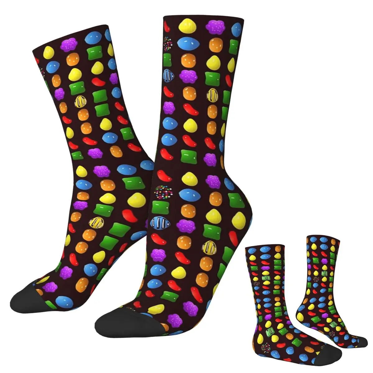 Новые носки Candy Crush Saga, чулки высокого качества в стиле Харадзюку, всесезонные длинные носки, аксессуары для подарка на день рождения унисекс
Новые носки Candy Crush Saga, чулки высокого качества в стиле Харадзюку, всесезонные длинные носки, аксессуары для подарка на день рождения унисекс