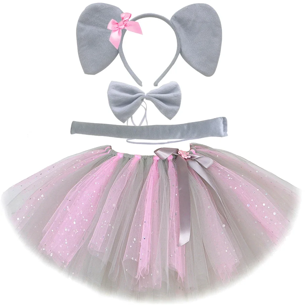 Sparkly Pink Gray Mouse Elephant Tutu Skirt for Baby Girls Christmas Halloween Costume Toddler Animal Birthday Party Outfit
Sparkly Pink Gray Mouse Elephant Tutu Skirt for Baby Girls Christmas Halloween Costume Toddler Animal Birthday Party Outfit