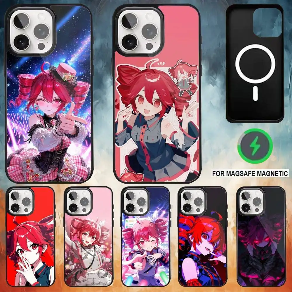 Red-haired singer Kasane Teto Phone Case For iPhone 17 16 15 14 13 12 Pro Max Plus for Magsafe Mirror Wireless Magnetic Cover
Red-haired singer Kasane Teto Phone Case For iPhone 17 16 15 14 13 12 Pro Max Plus for Magsafe Mirror Wireless Magnetic Cover