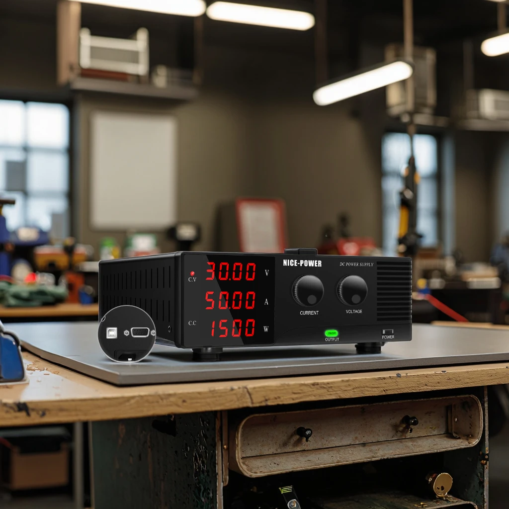 NICE-POWER R-SPS3050 30V 50A 1500W Digital Battery Charger Industrial High Power Adjustable DC Power Supply Mobile Phones 220V
NICE-POWER R-SPS3050 30V 50A 1500W Digital Battery Charger Industrial High Power Adjustable DC Power Supply Mobile Phones 220V