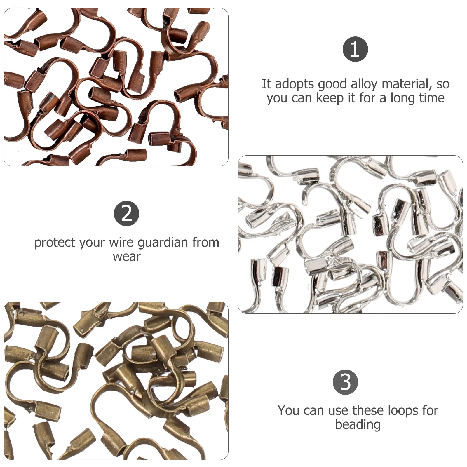 600pcs U shaped Thread Protector Bead Accessories Crimp Covers Wire Guards for Jewelry Making Metal DIY Supplies
600pcs U shaped Thread Protector Bead Accessories Crimp Covers Wire Guards for Jewelry Making Metal DIY Supplies
