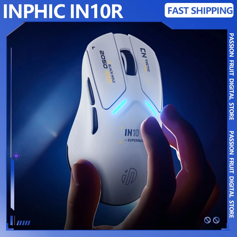 INPHIC IN10R Wireless Mouse Tri Mode Wireless PAW3395 Mouse 8000Hz Polling Rate Lightweight Gaming Mice Gamer 1 PC Accessories
INPHIC IN10R Wireless Mouse Tri Mode Wireless PAW3395 Mouse 8000Hz Polling Rate Lightweight Gaming Mice Gamer 1 PC Accessories