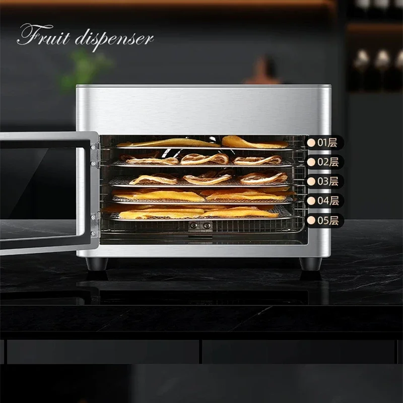 3/5-Tier Commercial Food Dehydrator, Household Stainless Steel Vegetable Dryer, Pet Meat Snack Maker, Digital Display
3/5-Tier Commercial Food Dehydrator, Household Stainless Steel Vegetable Dryer, Pet Meat Snack Maker, Digital Display