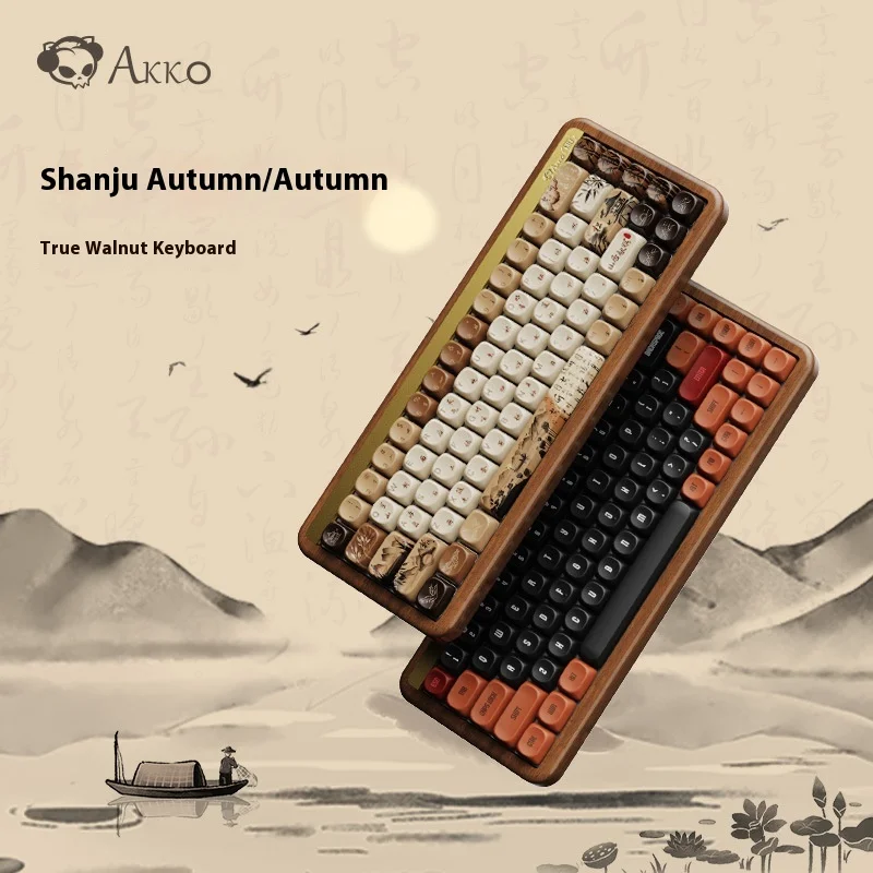 Akko Механическая игровая клавиатура с тремя режимами, черного ореха, Shanju Qiuming, индивидуальные колпачки для клавиш, аксессуары для игрового компьютера, подарок
Akko Механическая игровая клавиатура с тремя режимами, черного ореха, Shanju Qiuming, индивидуальные колпачки для клавиш, аксессуары для игрового компьютера, подарок