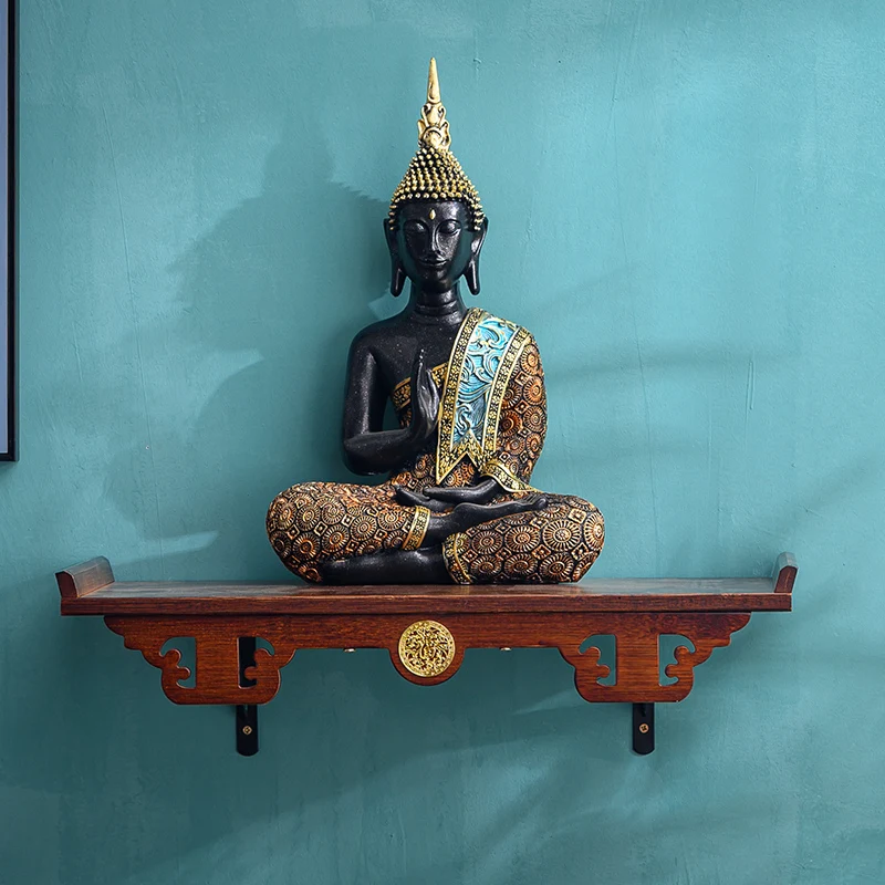 For Buddhist shrine wall-mounted offering table wall-mounted shrine household statue Guanyin shrine offering table Sansheng offe 
For Buddhist shrine wall-mounted offering table wall-mounted shrine household statue Guanyin shrine offering table Sansheng offe