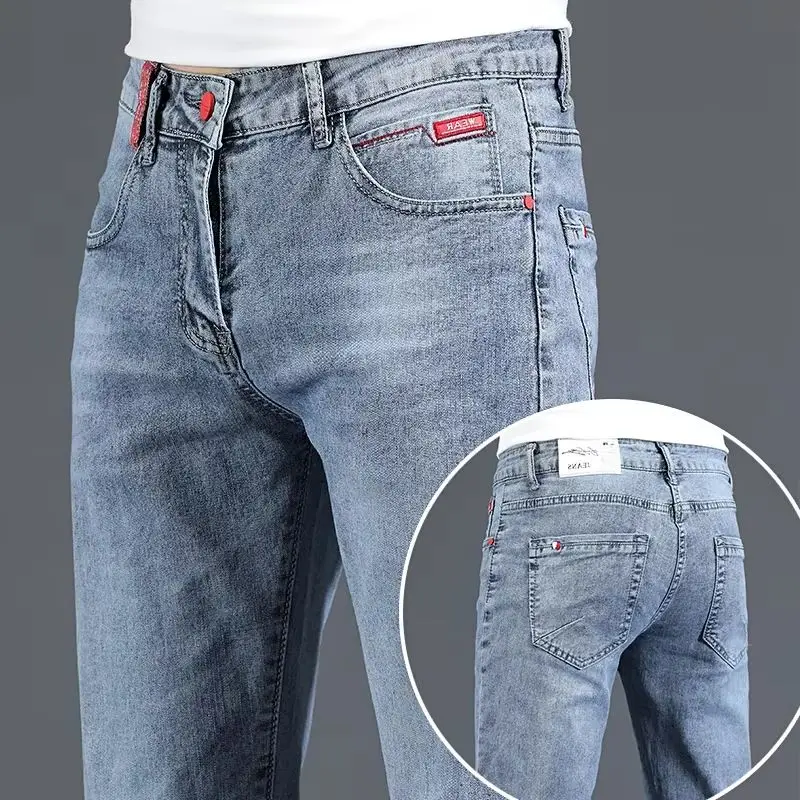 Мужские хлопковые джинсы-скинни в деловом стиле, модные эластичные прямые зауженные джинсовые брюки 2025 года, сине-серые
Мужские хлопковые джинсы-скинни в деловом стиле, модные эластичные прямые зауженные джинсовые брюки 2025 года, сине-серые