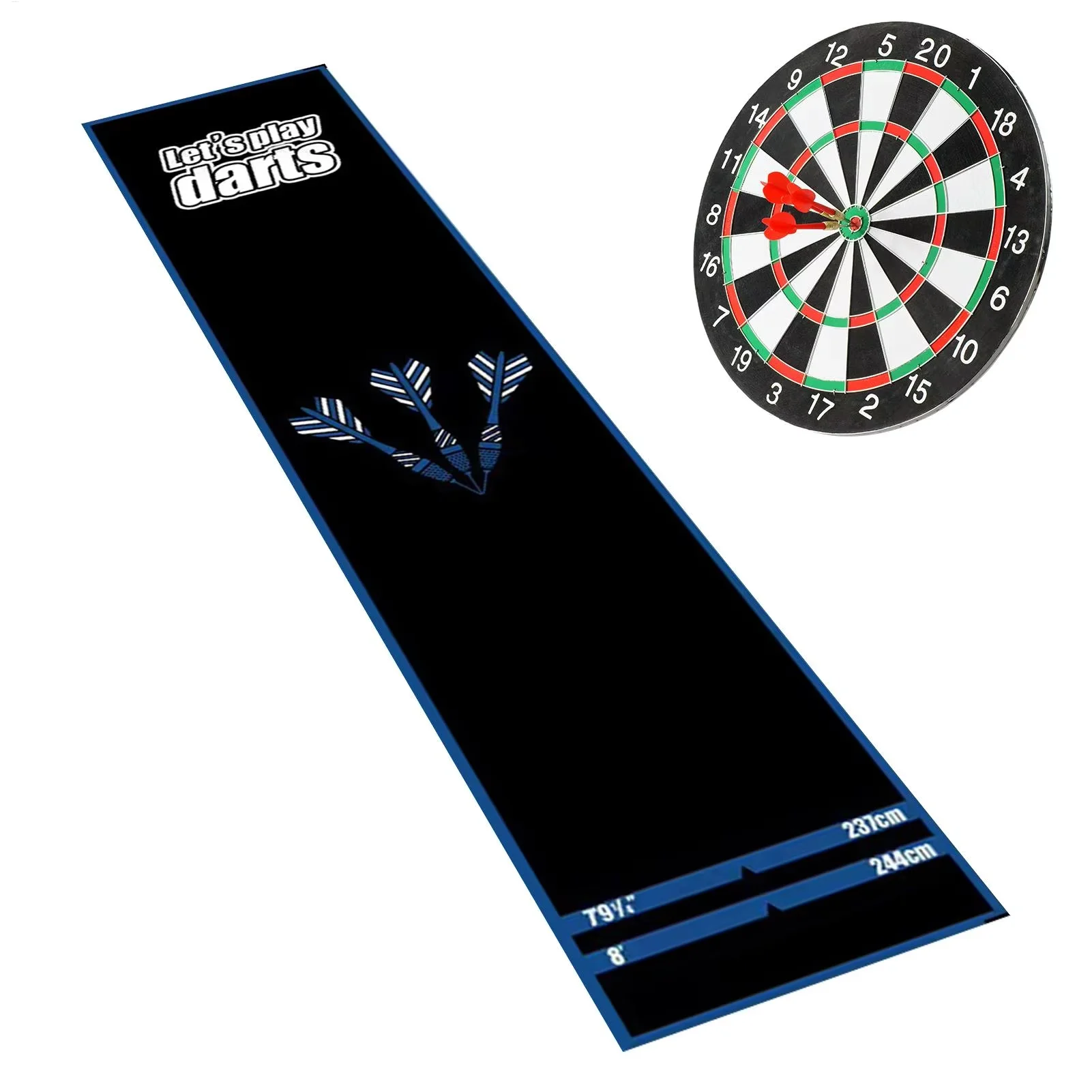 Dart Mat Non Slip Darts Mat Checkouts with Throw Lines Heavy Duty Dart Points and Flooring Protector for Game Room Office Sports
Dart Mat Non Slip Darts Mat Checkouts with Throw Lines Heavy Duty Dart Points and Flooring Protector for Game Room Office Sports