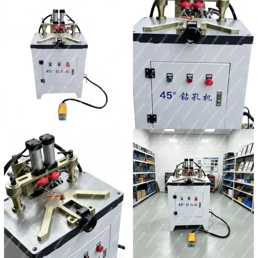 Horizontal Pneumatic 45° Inclined Hole Drilling Machine Single Double Pin Hole Boring for Wood Furniture Processing
Horizontal Pneumatic 45° Inclined Hole Drilling Machine Single Double Pin Hole Boring for Wood Furniture Processing