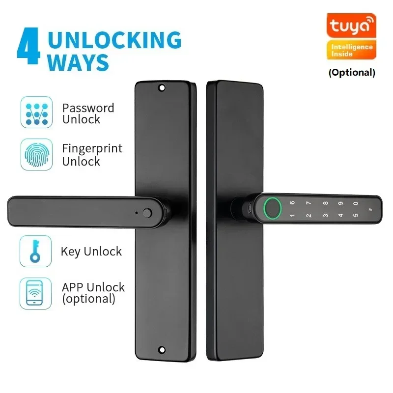 Tuya Smart Lock Fingerprint Digital Electronic Smart Door Lock Fingerprint Password APP Key Unlock Handle Locks Smart Home
Tuya Smart Lock Fingerprint Digital Electronic Smart Door Lock Fingerprint Password APP Key Unlock Handle Locks Smart Home