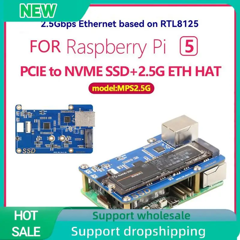 Твердый MPS2.5G для Raspberry Pi 5 PCIE к NVME SSD + 2,5G ETH HAT RTL8125 Поддержка Rpi OS, Ubuntu, 2280, 22242, 2230 SSD Прочный
Твердый MPS2.5G для Raspberry Pi 5 PCIE к NVME SSD + 2,5G ETH HAT RTL8125 Поддержка Rpi OS, Ubuntu, 2280, 22242, 2230 SSD Прочный