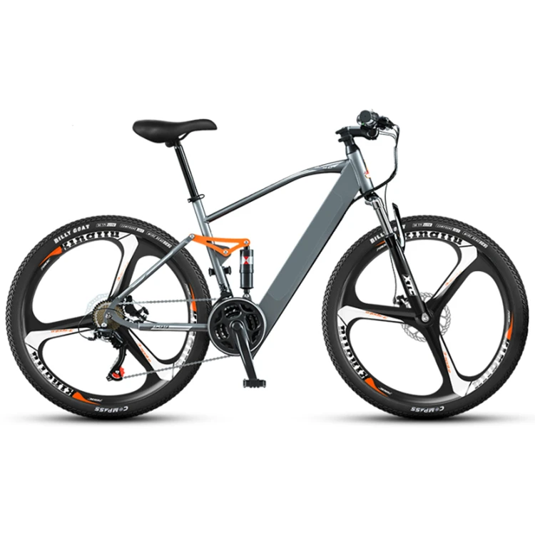 Factory Wholesale 60KM Long Range Fast Speed Green Power Full Suspension Mountain Electric Motor Bike Bicycle E Bike in China
Factory Wholesale 60KM Long Range Fast Speed Green Power Full Suspension Mountain Electric Motor Bike Bicycle E Bike in China