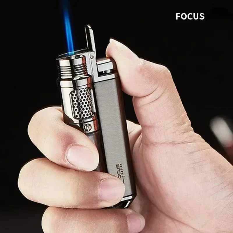 Visible Gas Window Torch Lighter Jet Butane Metal Turbo Lighter Portable Airbrush 1300C Windshield Gadget Men's
Visible Gas Window Torch Lighter Jet Butane Metal Turbo Lighter Portable Airbrush 1300C Windshield Gadget Men's