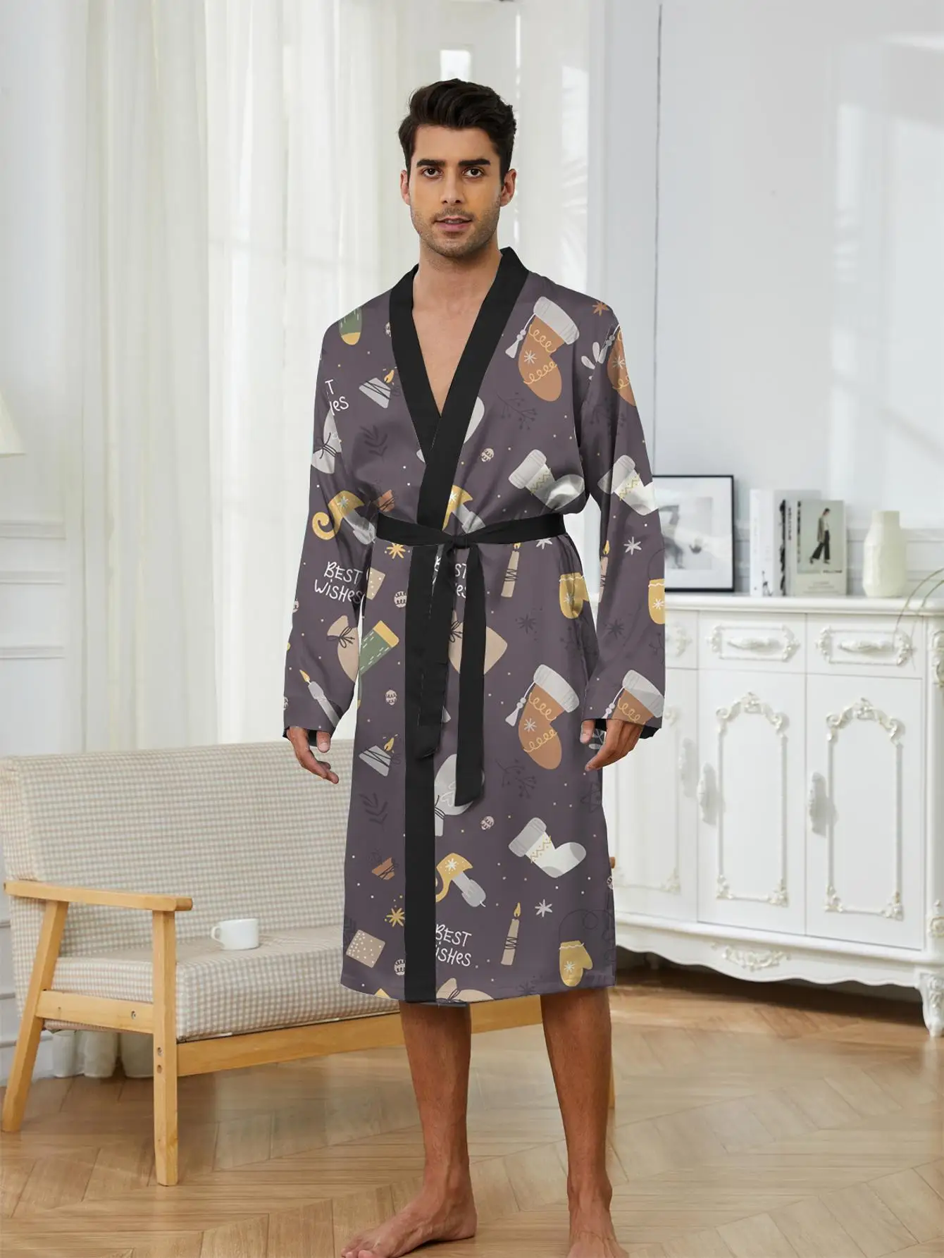 1pcs Men's Robes 2026 Spring/Summer Graphic 3D Printed Breathable Robes bath robe Bathrobe man dressing gown Funny pajamas
1pcs Men's Robes 2026 Spring/Summer Graphic 3D Printed Breathable Robes bath robe Bathrobe man dressing gown Funny pajamas