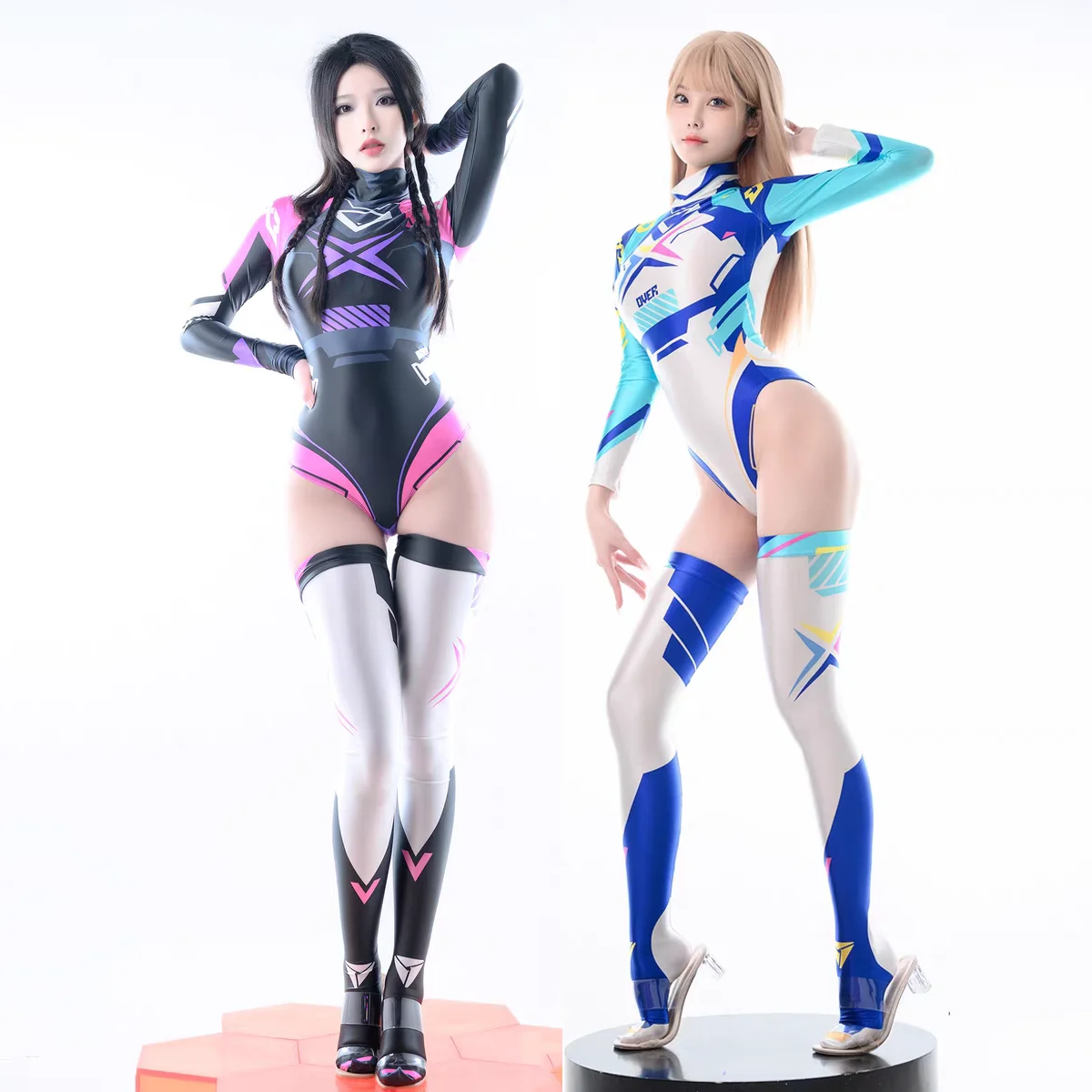Anime Cheerleader Racing Girl Swimsuit Cosplay Costume Women Sexy Printing Long Sleeve Bodysuit Stocking Outfits Party Cosplay
Anime Cheerleader Racing Girl Swimsuit Cosplay Costume Women Sexy Printing Long Sleeve Bodysuit Stocking Outfits Party Cosplay