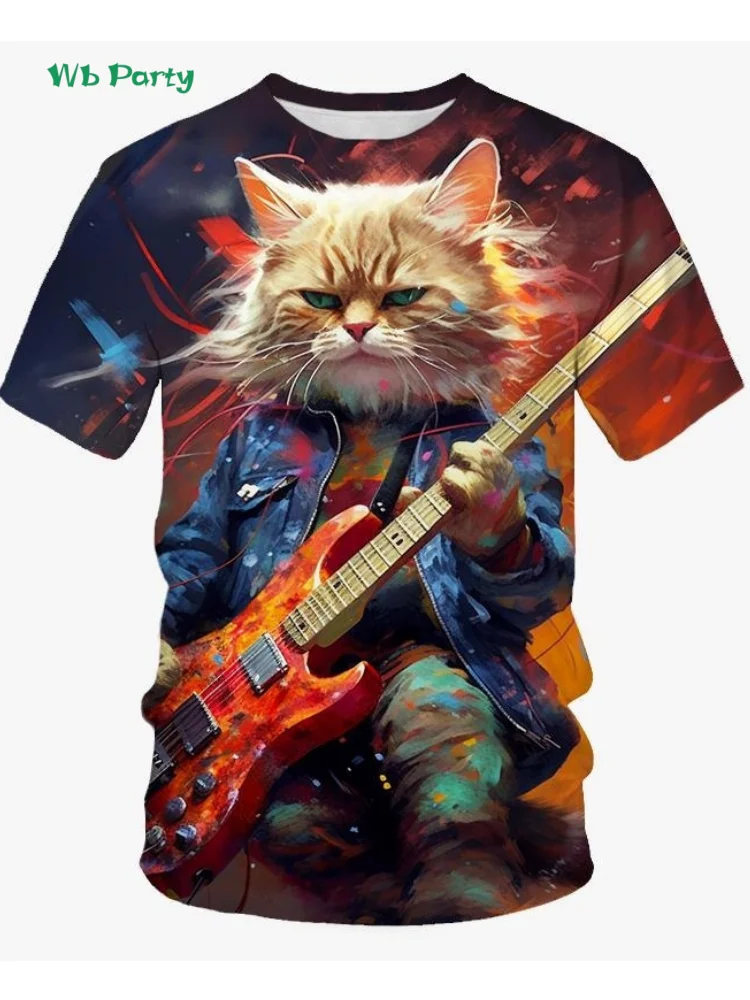 Hip Hop Cat Printed Men's T-Shirt Summer Outdoor Fashion Men's Tops Trendy Oversized Men's Clothing Round Neck Men Short Sleeve
Hip Hop Cat Printed Men's T-Shirt Summer Outdoor Fashion Men's Tops Trendy Oversized Men's Clothing Round Neck Men Short Sleeve
