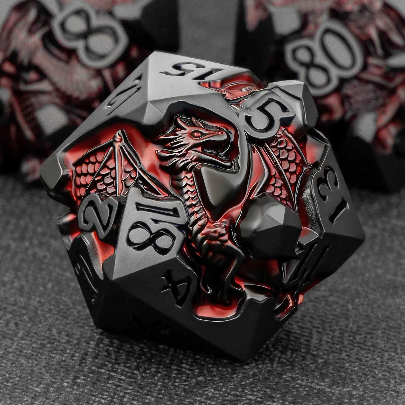 DND Dragon Dice Set for Role Playing Game, Red Metal D&D Dice Set Dungeons and Dragons, Polyhedral Dice D20 D12 D10 D8 D6 D4
DND Dragon Dice Set for Role Playing Game, Red Metal D&D Dice Set Dungeons and Dragons, Polyhedral Dice D20 D12 D10 D8 D6 D4