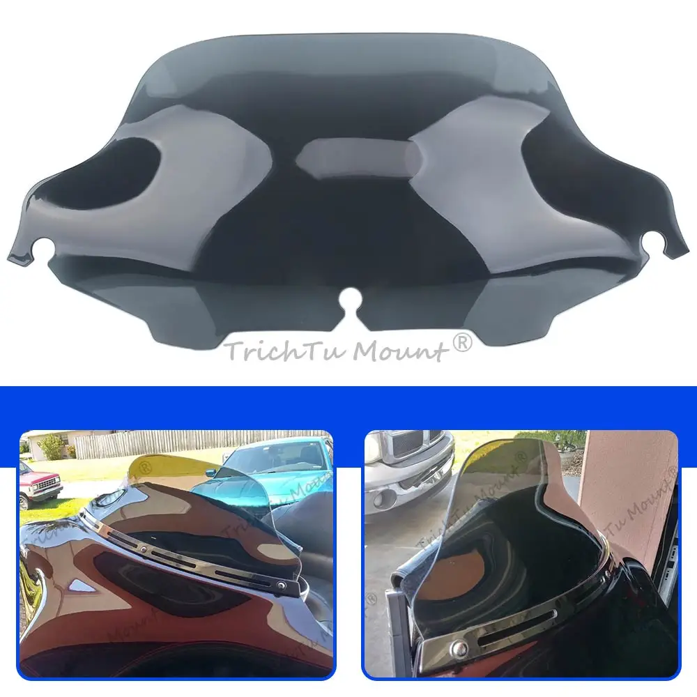 8 inch Windshield Windscreen Wind Deflector Motorcycle Accessories For Harley Touring Street Electra Glide Classic FLHX 1996-13
8 inch Windshield Windscreen Wind Deflector Motorcycle Accessories For Harley Touring Street Electra Glide Classic FLHX 1996-13