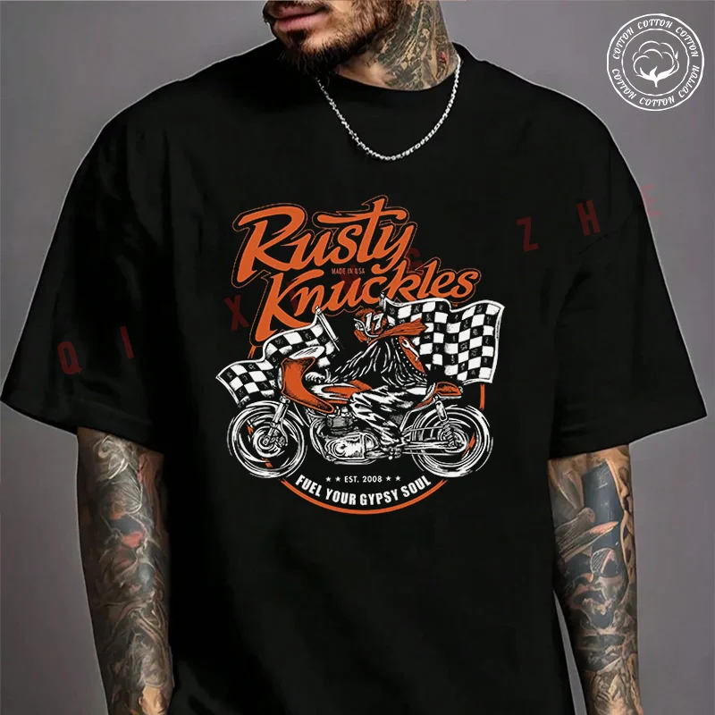 Moto Men's T-shirt Cool Motorcycle Culture Hand Lettering Cotton T Shirt Short Sleeve Exquisite Design Essential Top Tees
Moto Men's T-shirt Cool Motorcycle Culture Hand Lettering Cotton T Shirt Short Sleeve Exquisite Design Essential Top Tees