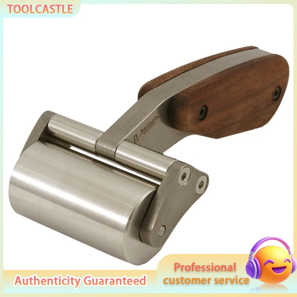 Stainless Steel Roller Glue Roller, 60mm Heavy Duty Leathercraft Adhesive Roller Tool for DIY Leather
Stainless Steel Roller Glue Roller, 60mm Heavy Duty Leathercraft Adhesive Roller Tool for DIY Leather