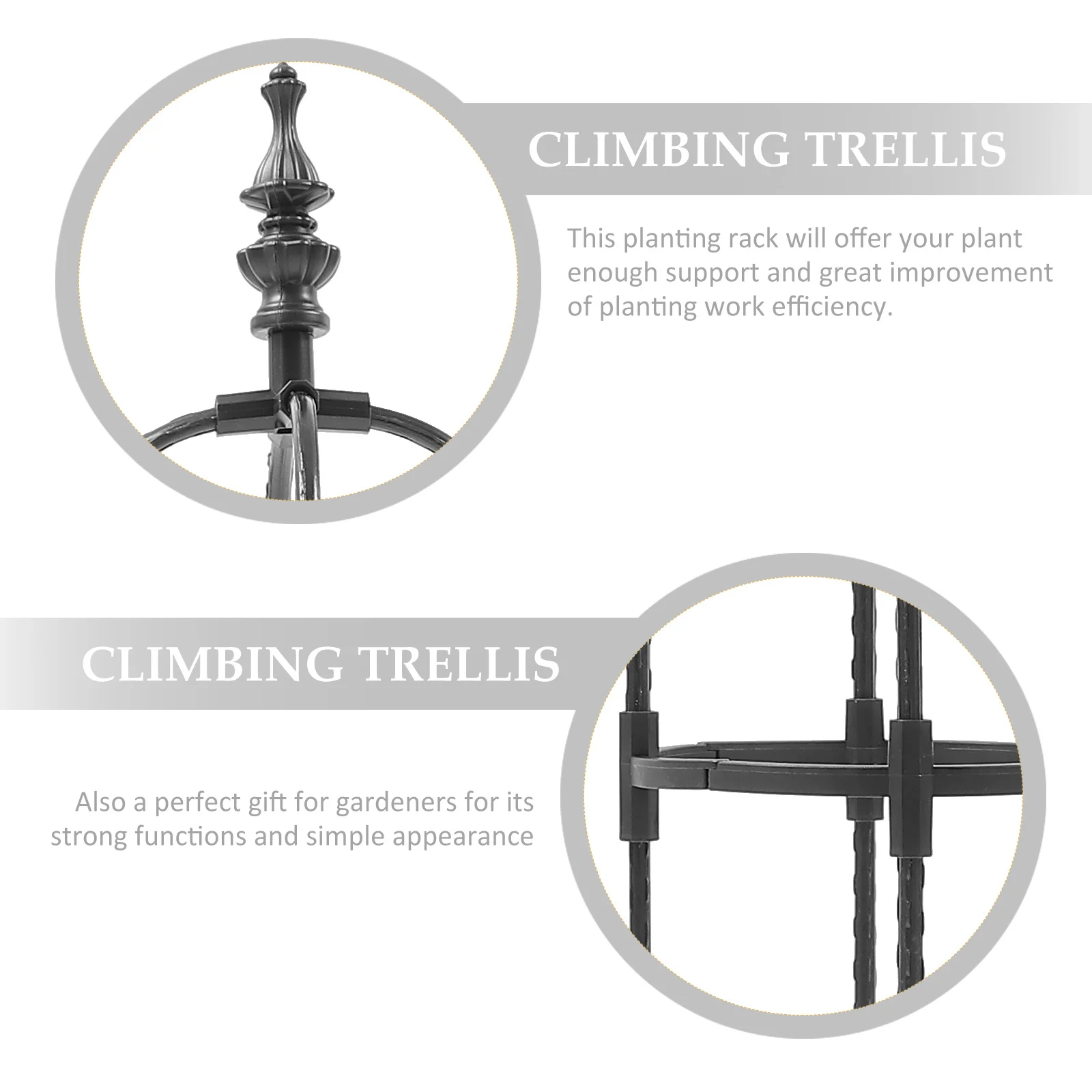 Garden Trellis Rack Sturdy Climbing Vine Support Durable Plant Climbing Frame for Garden Courtyard Balcony Sturdy Flowers Stand
Garden Trellis Rack Sturdy Climbing Vine Support Durable Plant Climbing Frame for Garden Courtyard Balcony Sturdy Flowers Stand