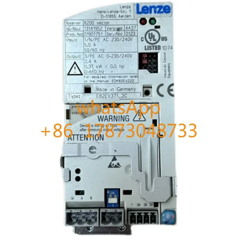 E82EV371-2C Lenze 8200 frequency converter 0.37KW 220V with IO board original disassembly
E82EV371-2C Lenze 8200 frequency converter 0.37KW 220V with IO board original disassembly