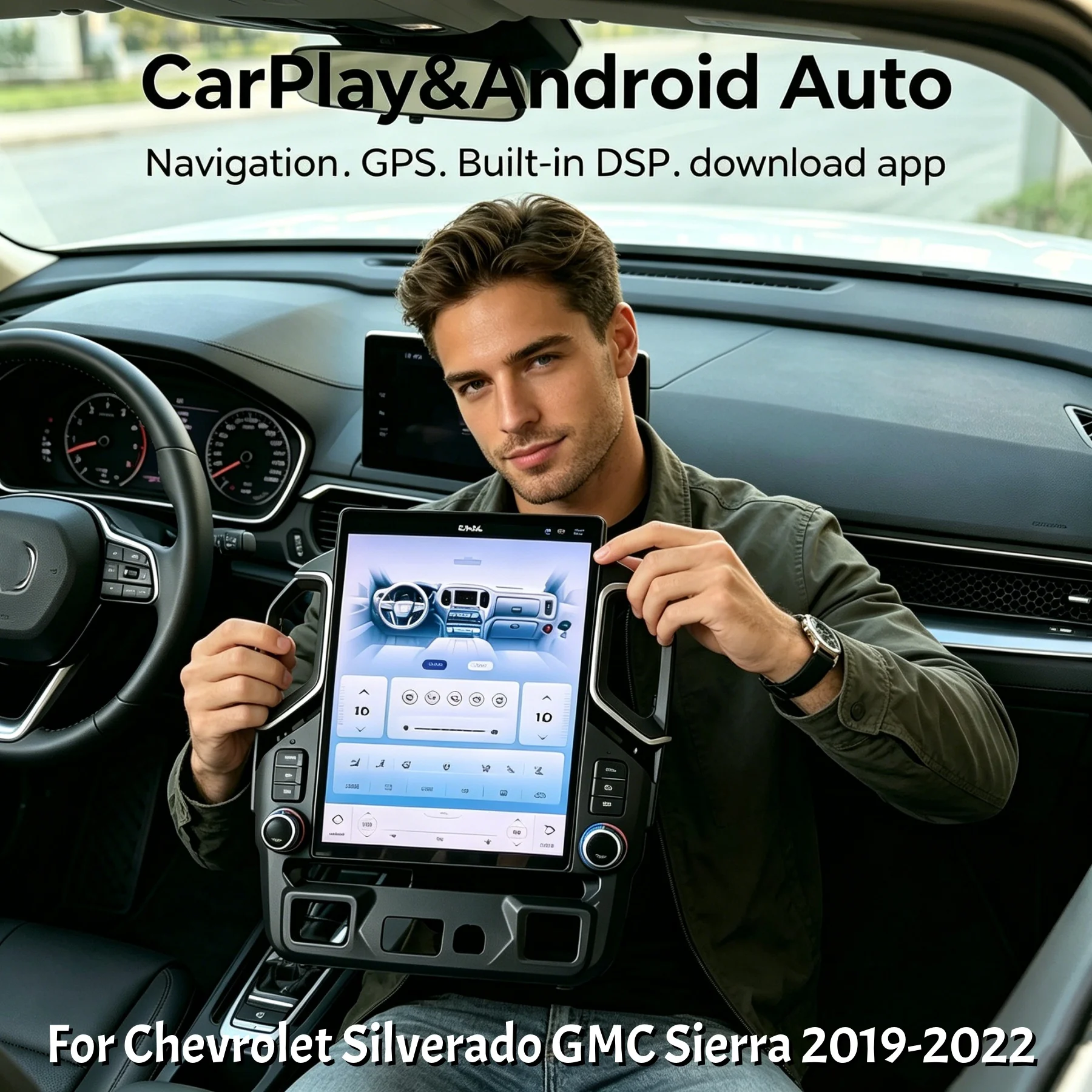 15.6 Inch Android Car Multimedia Player For Chevrolet Silverado GMC SIERRA 2019-2022 Wireless CarPlay Bluetooth Head Unit DSP 4G
15.6 Inch Android Car Multimedia Player For Chevrolet Silverado GMC SIERRA 2019-2022 Wireless CarPlay Bluetooth Head Unit DSP 4G