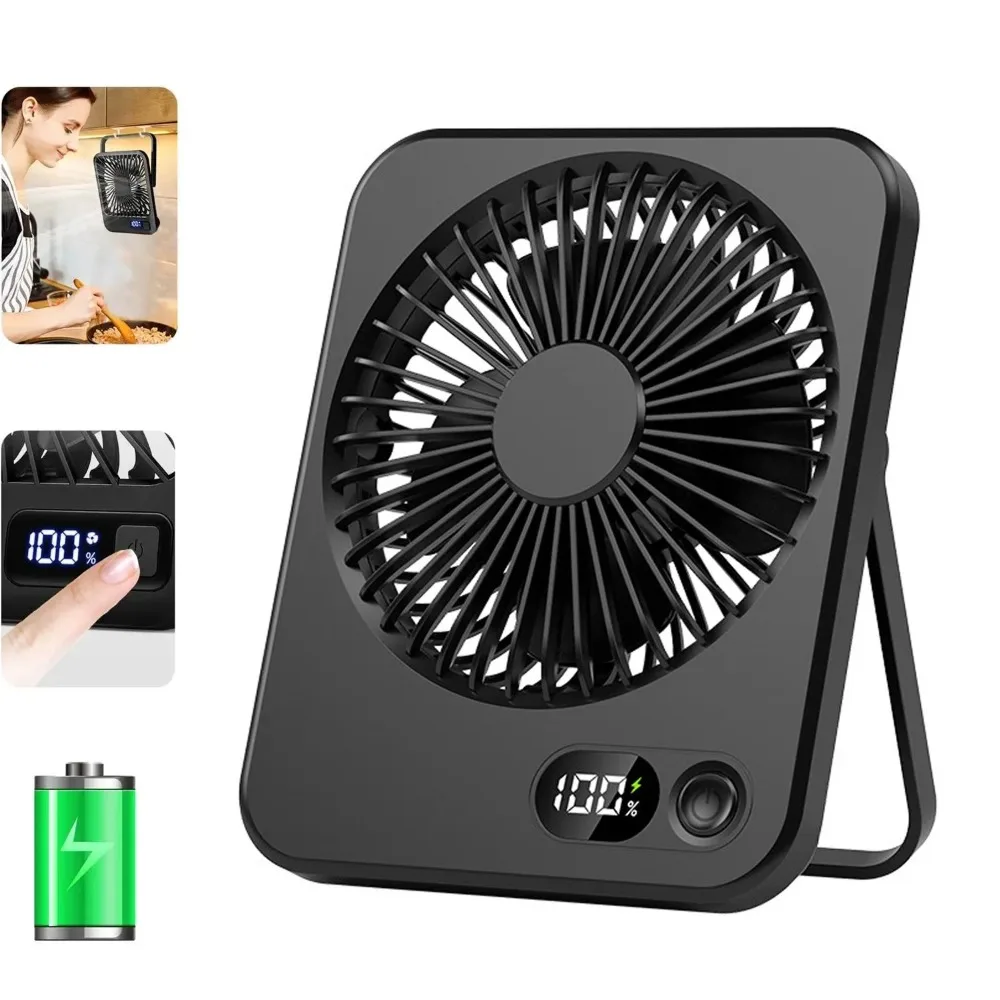 Desk Fan Portable USB Rechargeable Fan 180° Tilt Folding Personal Fan With Power Display 5 Speeds Ultra Quiet Table Fan
Desk Fan Portable USB Rechargeable Fan 180° Tilt Folding Personal Fan With Power Display 5 Speeds Ultra Quiet Table Fan