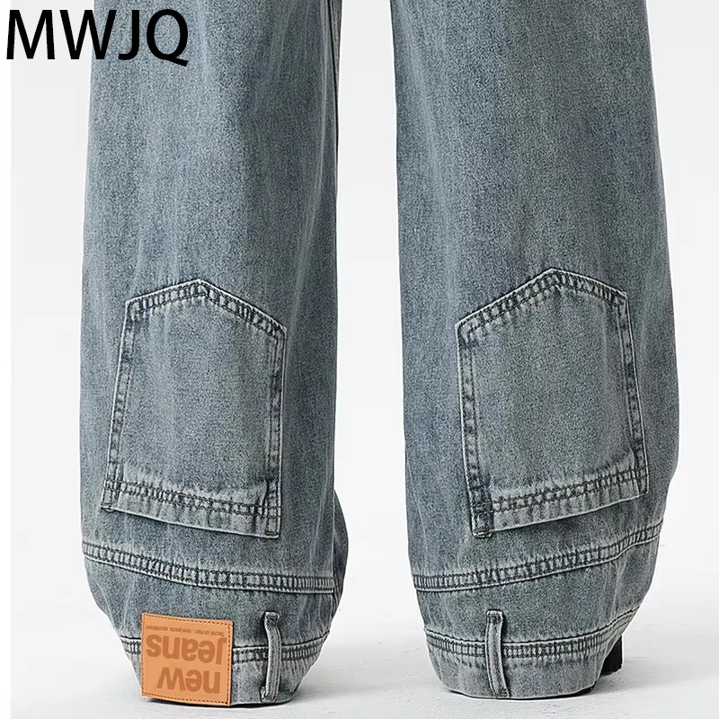 MWJQ Backwards Design Vintage Cargo Jeans Men's Spring New High Street American Niche Loose Full Length Wide Leg Pants 010160
MWJQ Backwards Design Vintage Cargo Jeans Men's Spring New High Street American Niche Loose Full Length Wide Leg Pants 010160