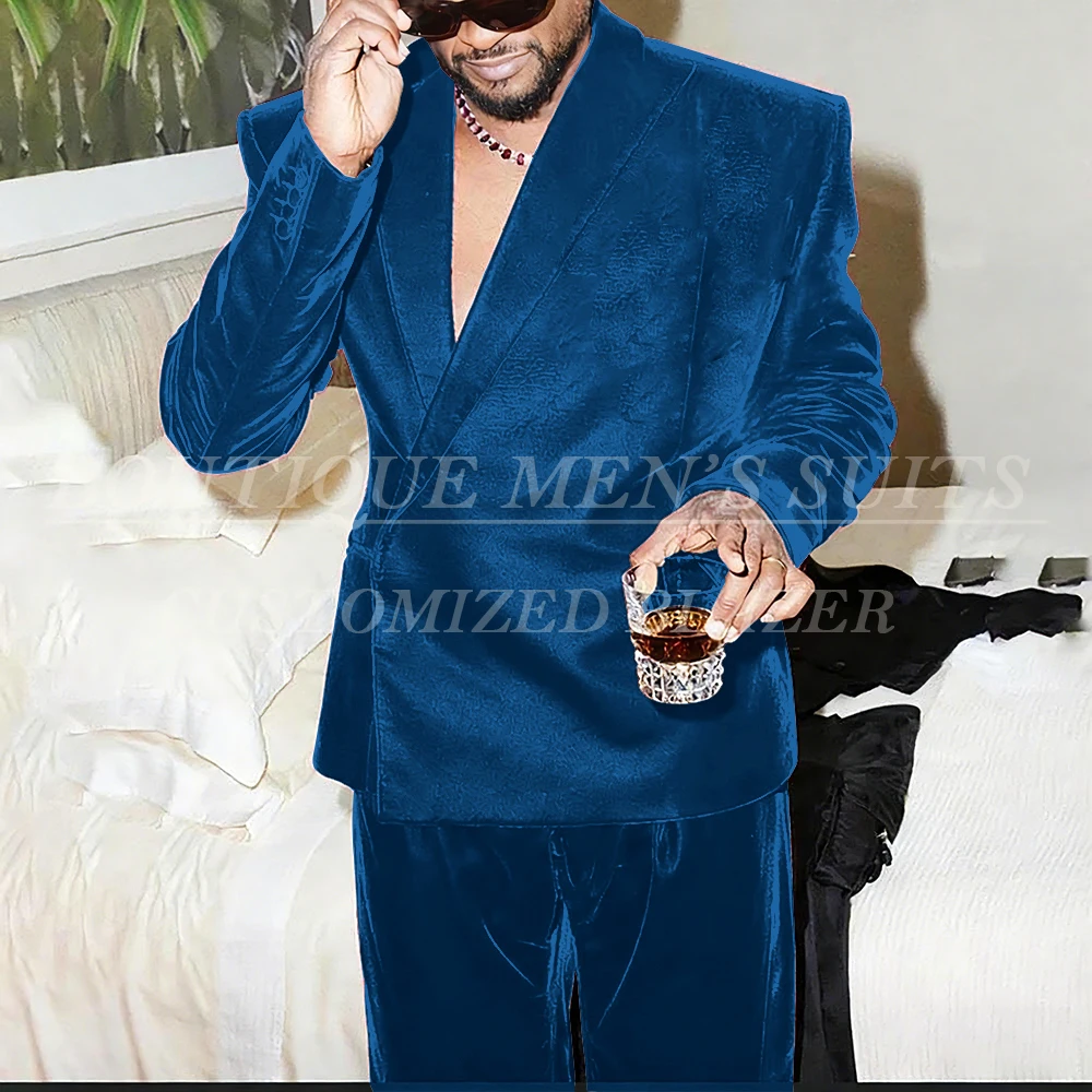 Мужские костюмы высокого качества, формальные бархатные костюмы на заказ, облегающая мужская одежда на одной пуговице, индивидуальный комплект из двух предметов, куртка, брюки, брюки
Мужские костюмы высокого качества, формальные бархатные костюмы на заказ, облегающая мужская одежда на одной пуговице, индивидуальный комплект из двух предметов, куртка, брюки, брюки