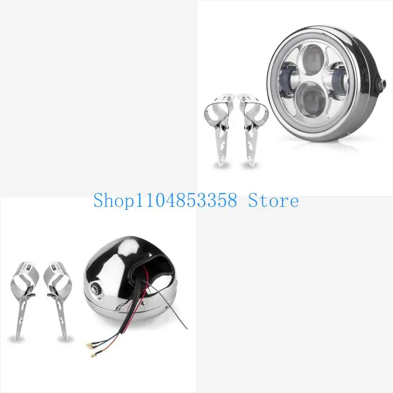 652F 6.5Inch Motorcycle LED Headlight Headlamps with Round Projector Driving Light Scooters Work Light Auxiliary Light
652F 6.5Inch Motorcycle LED Headlight Headlamps with Round Projector Driving Light Scooters Work Light Auxiliary Light