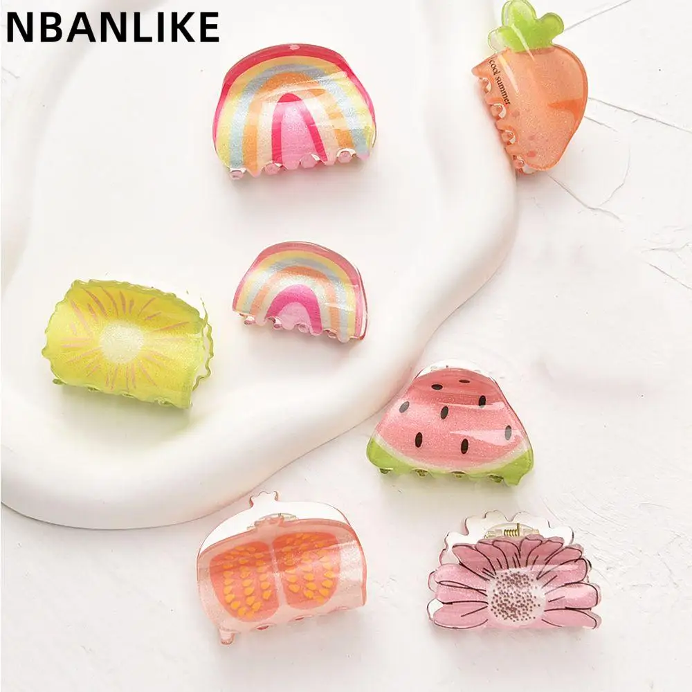 Korean Style Acrylic Fruit Hair Clip Fashion Design Rainbow Barrettes Women Hair Accessories
Korean Style Acrylic Fruit Hair Clip Fashion Design Rainbow Barrettes Women Hair Accessories