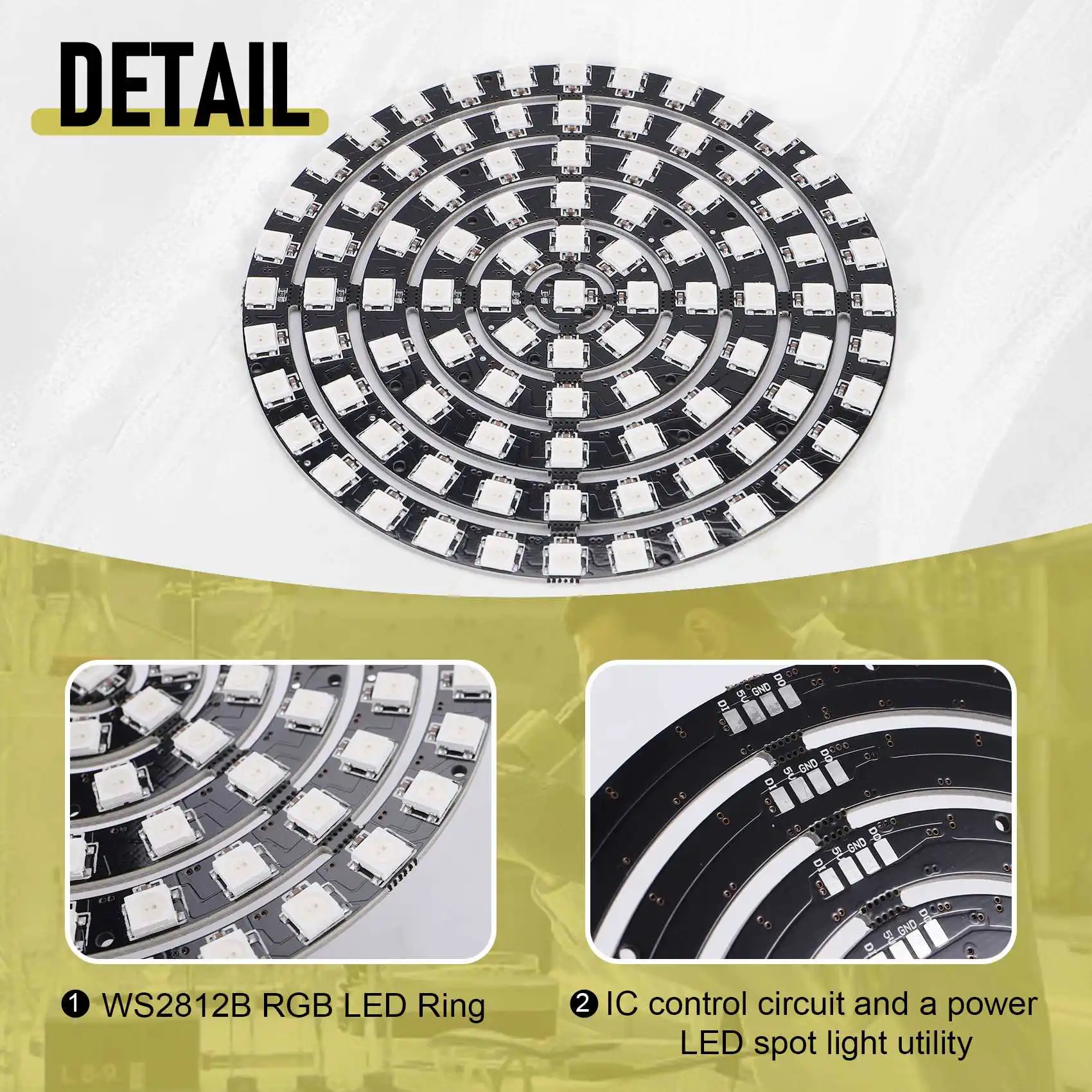 A21Q-WS2812 SK6812 Светодиодное кольцо 5050 DC5V Светодиодное кольцо «сделай сам» Встроенное адресное светодиодное кольцо RGB
A21Q-WS2812 SK6812 Светодиодное кольцо 5050 DC5V Светодиодное кольцо «сделай сам» Встроенное адресное светодиодное кольцо RGB